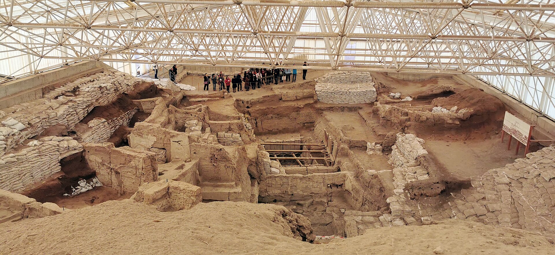 Le chantier de fouilles de Çatal Höyük, en Turquie