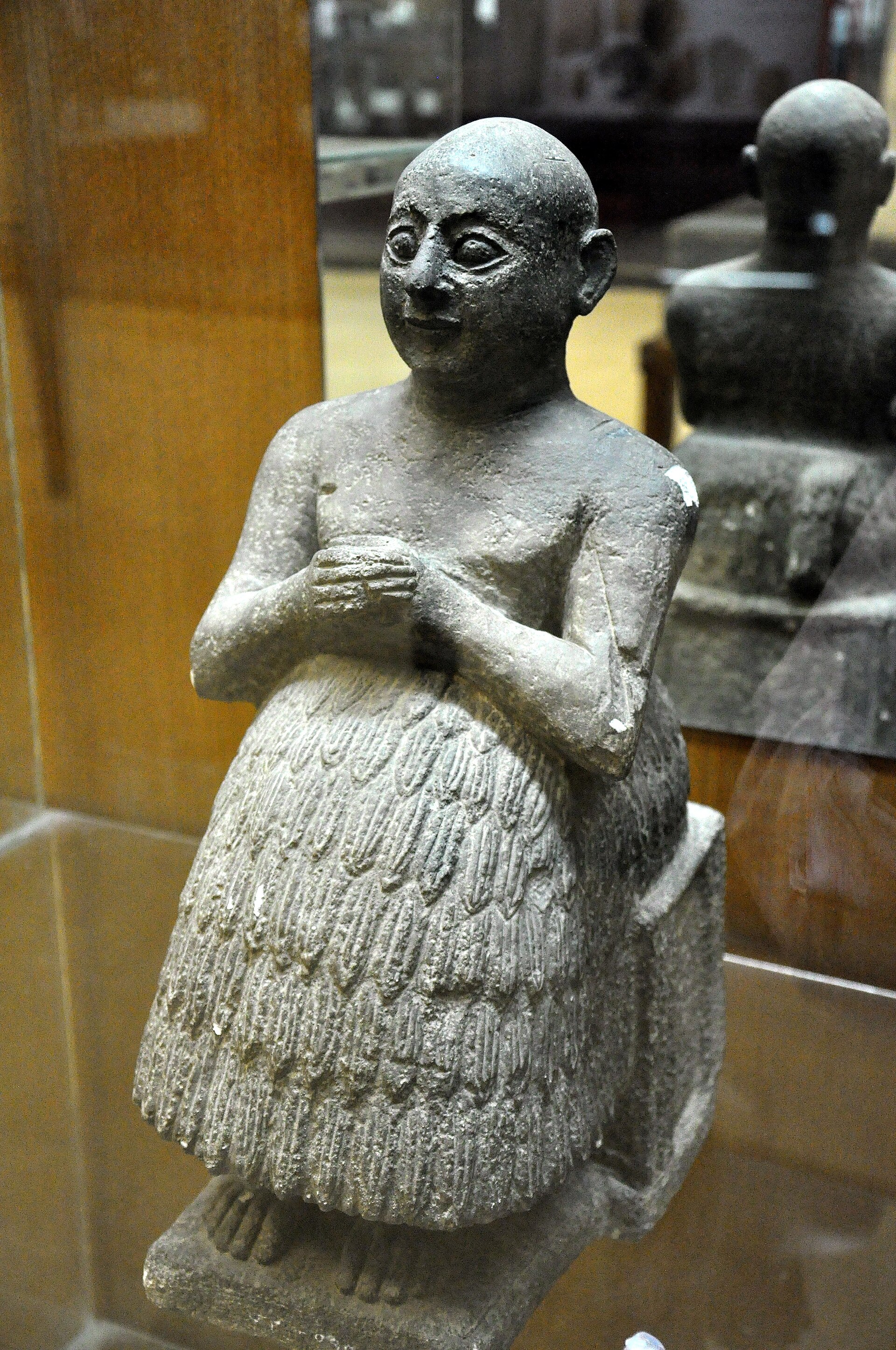 Statue du scribe sumérien Dudu, réplique du musée de Sulaymaniyah