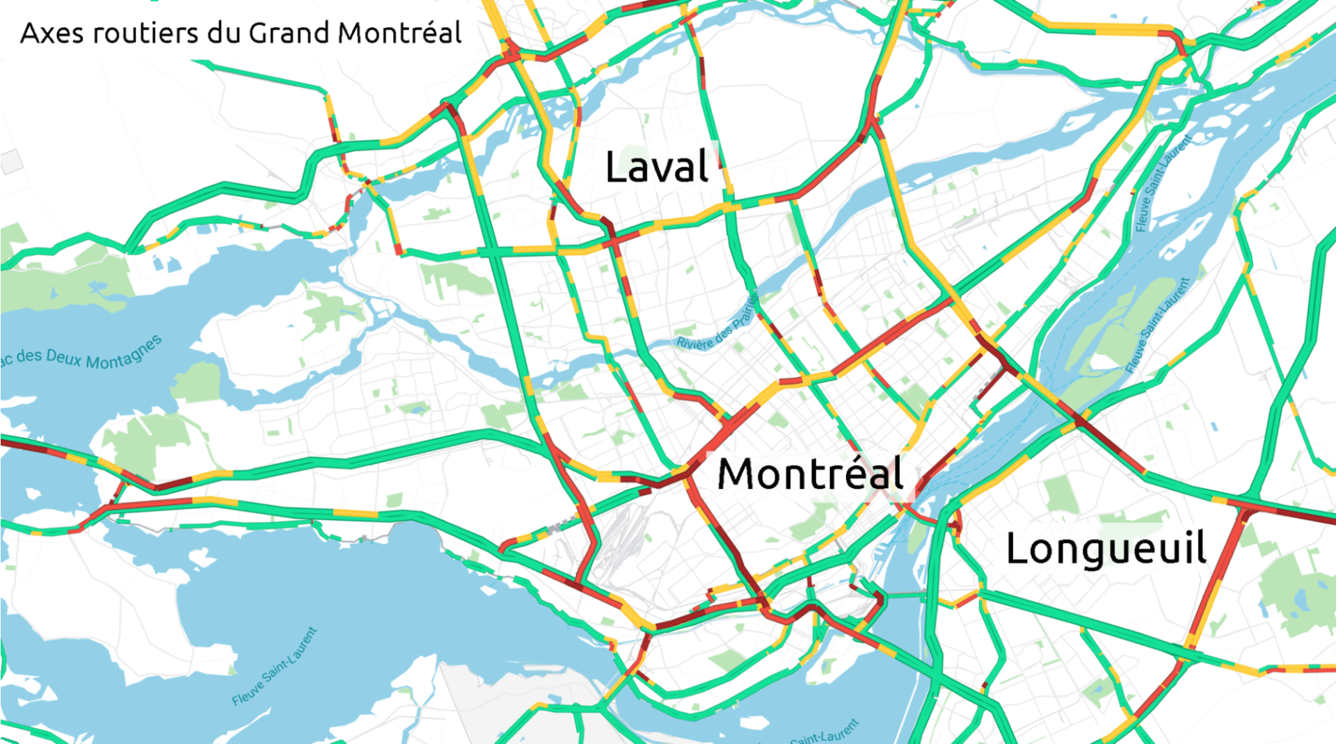 Entrer dans l'île de Montréal et en sortir