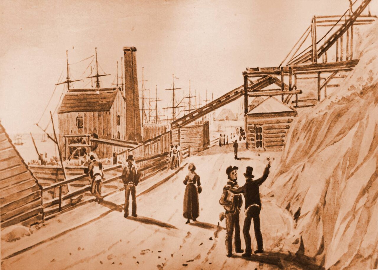 La citadelle de Québec vue par James Pattison Cockburn en 1830