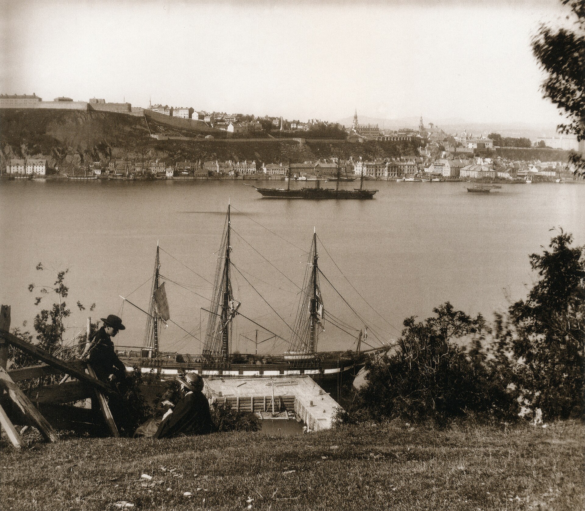 La Haute-Ville et ses fortifications au 19e siècle