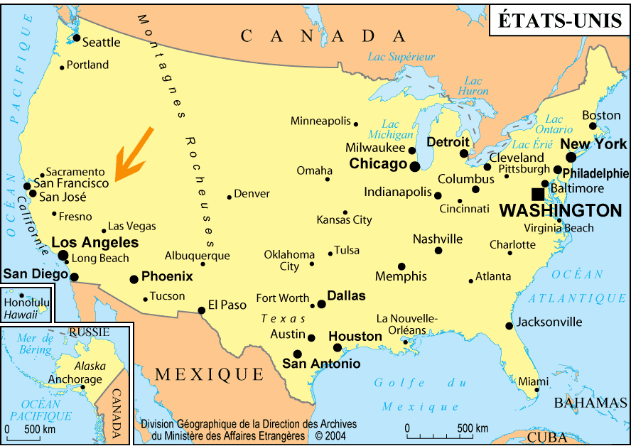 Les États-Unis et la Californie