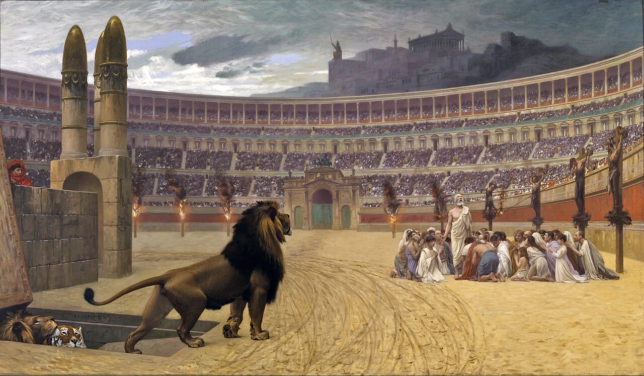 Le supplice des chrétiens dans l'arène, tableau de Jean-Léon Gérôme