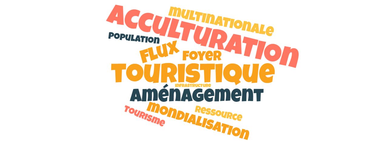 Les concepts liés au territoire touristique