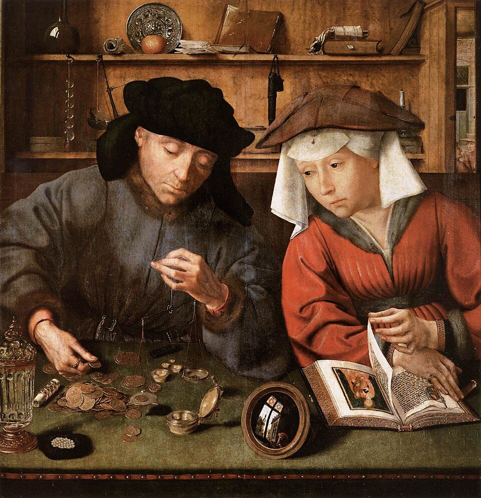 Le Prêteur et sa femme, tableau de Quentin Metsys (1514)