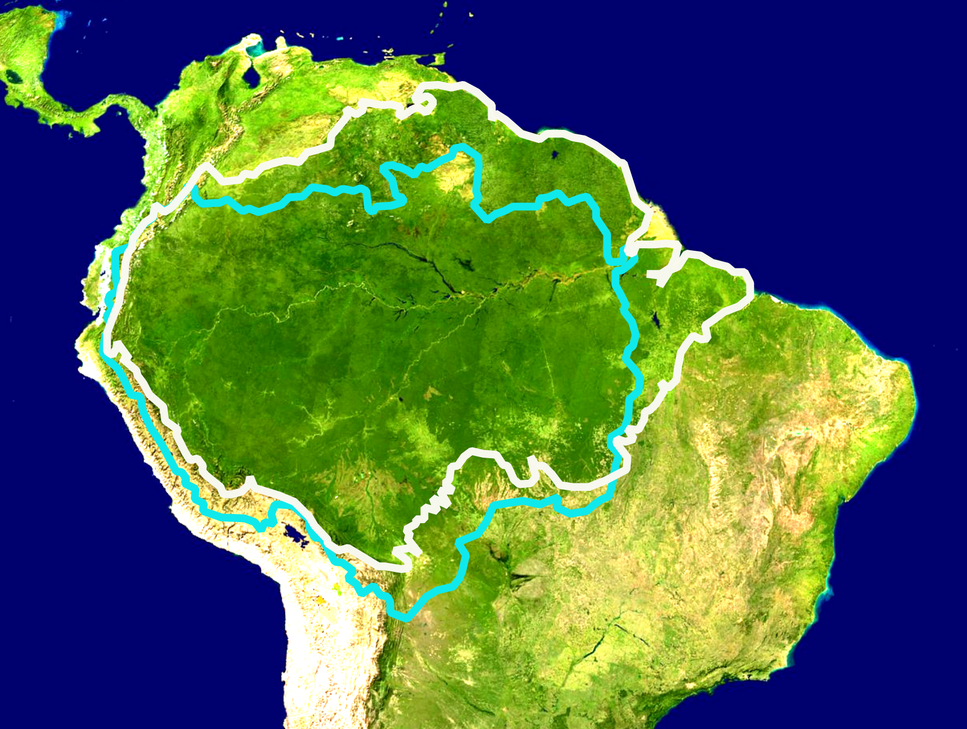 Le biome amazonien et le bassin de l'Amazone