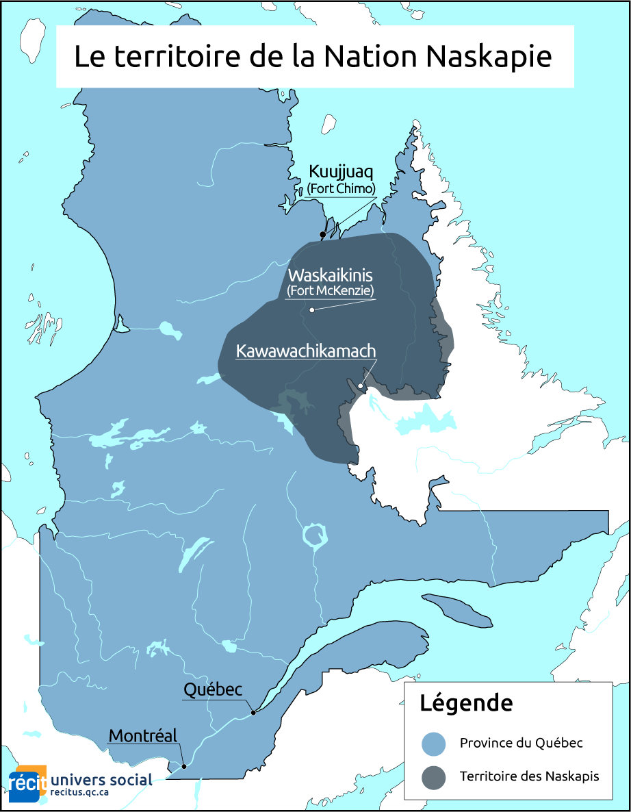 Le territoire ancestral naskapi