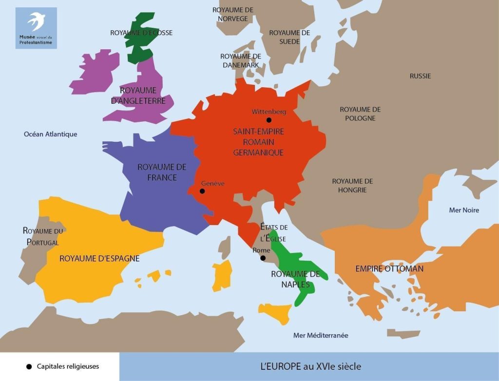 L'Europe à la fin du 16e siècle
