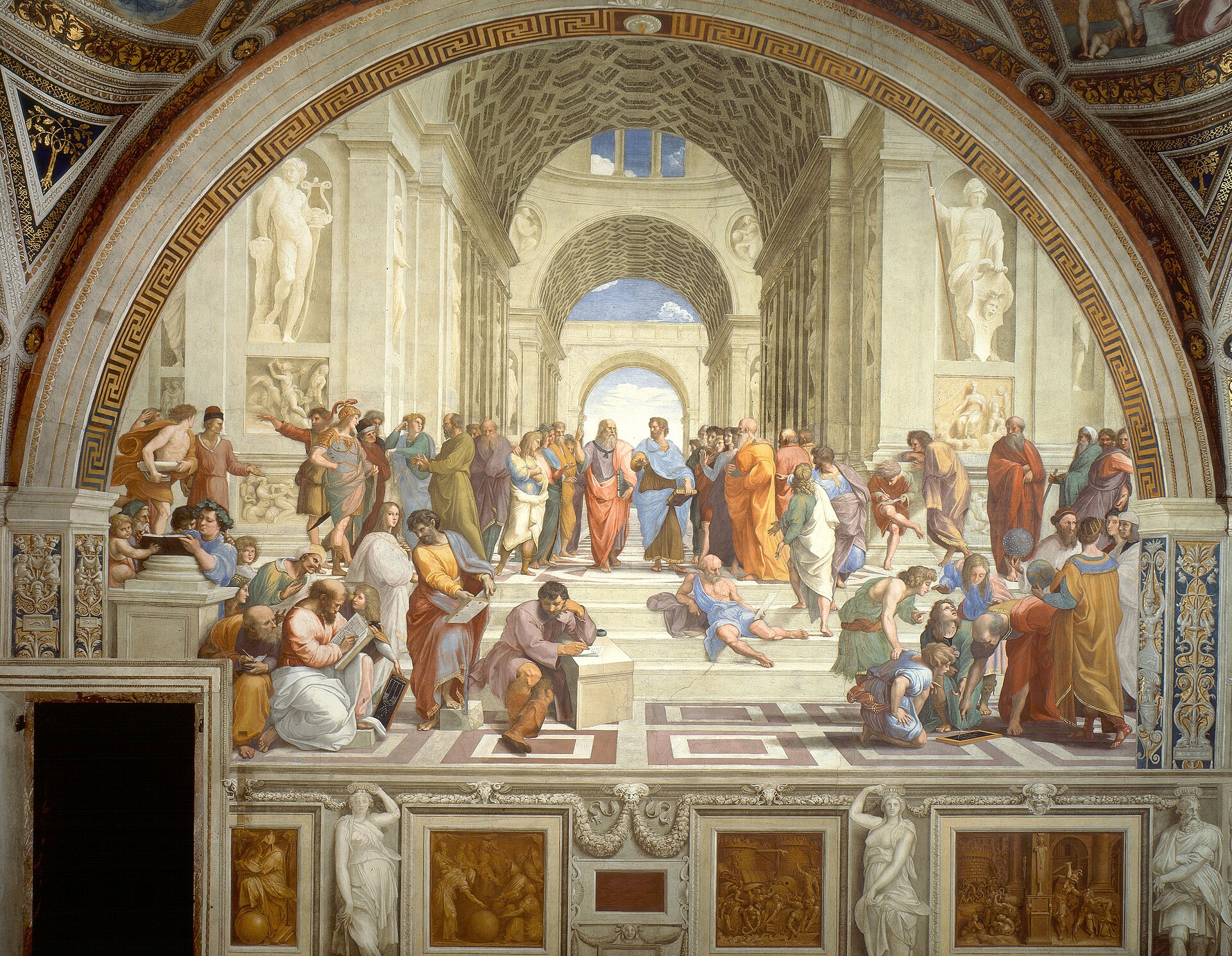 L'École d'Athènes, fresque de Raphaël au Vatican