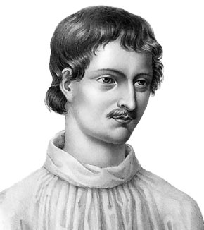 Giordano Bruno, gravure inspirée du Livre du recteur