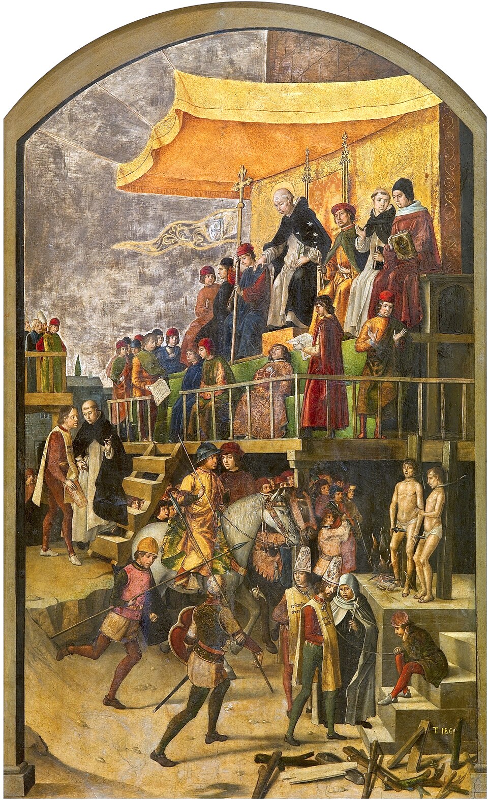 Un tribunal de l'Inquisition, par Pedro Berruguete