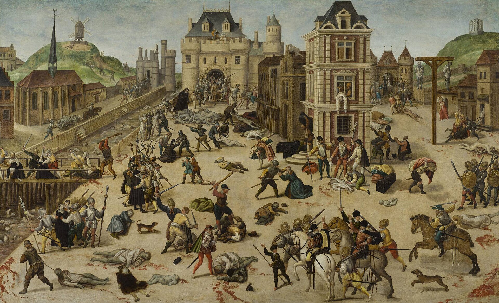 Le massacre de la Saint-Barthélemy, tableau de François Dubois