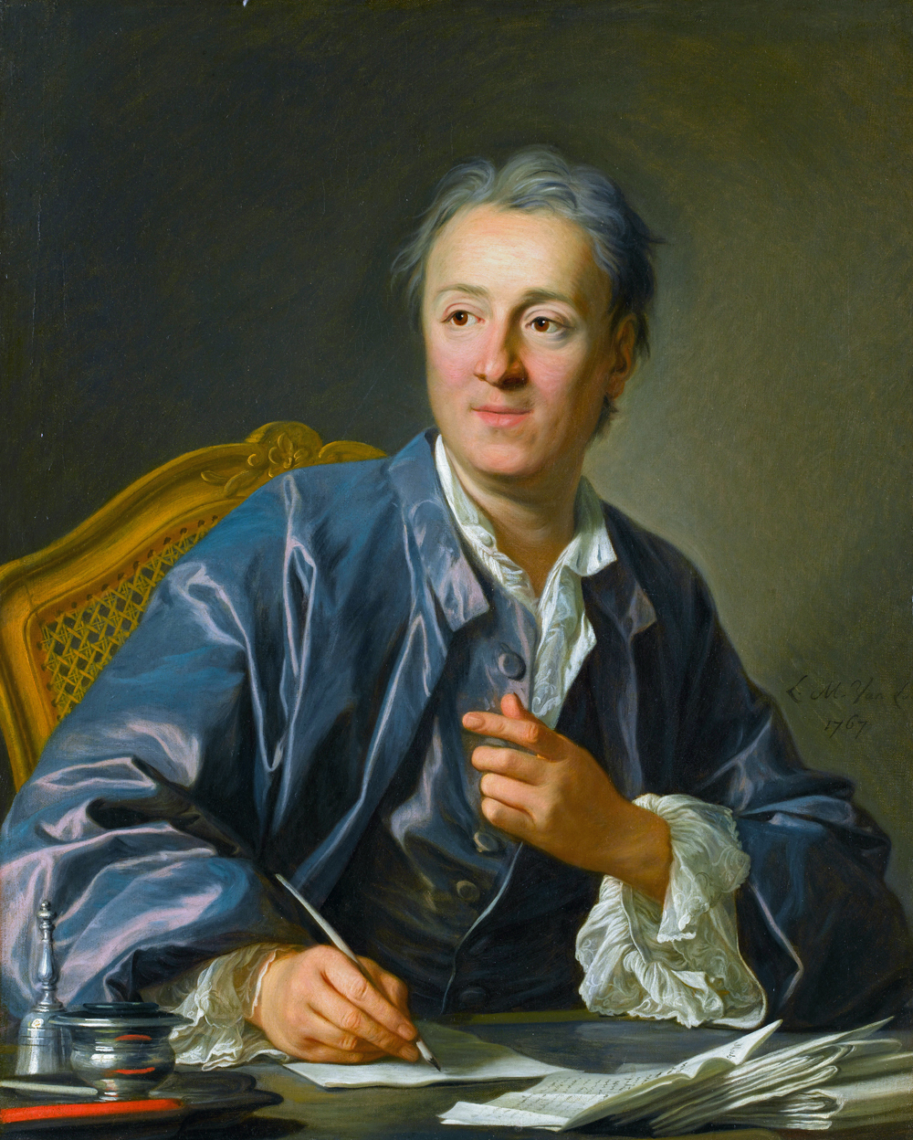 Denis Diderot, maître d'oeuvre de l'Encyclopédie, par Louis-Michel van Loo