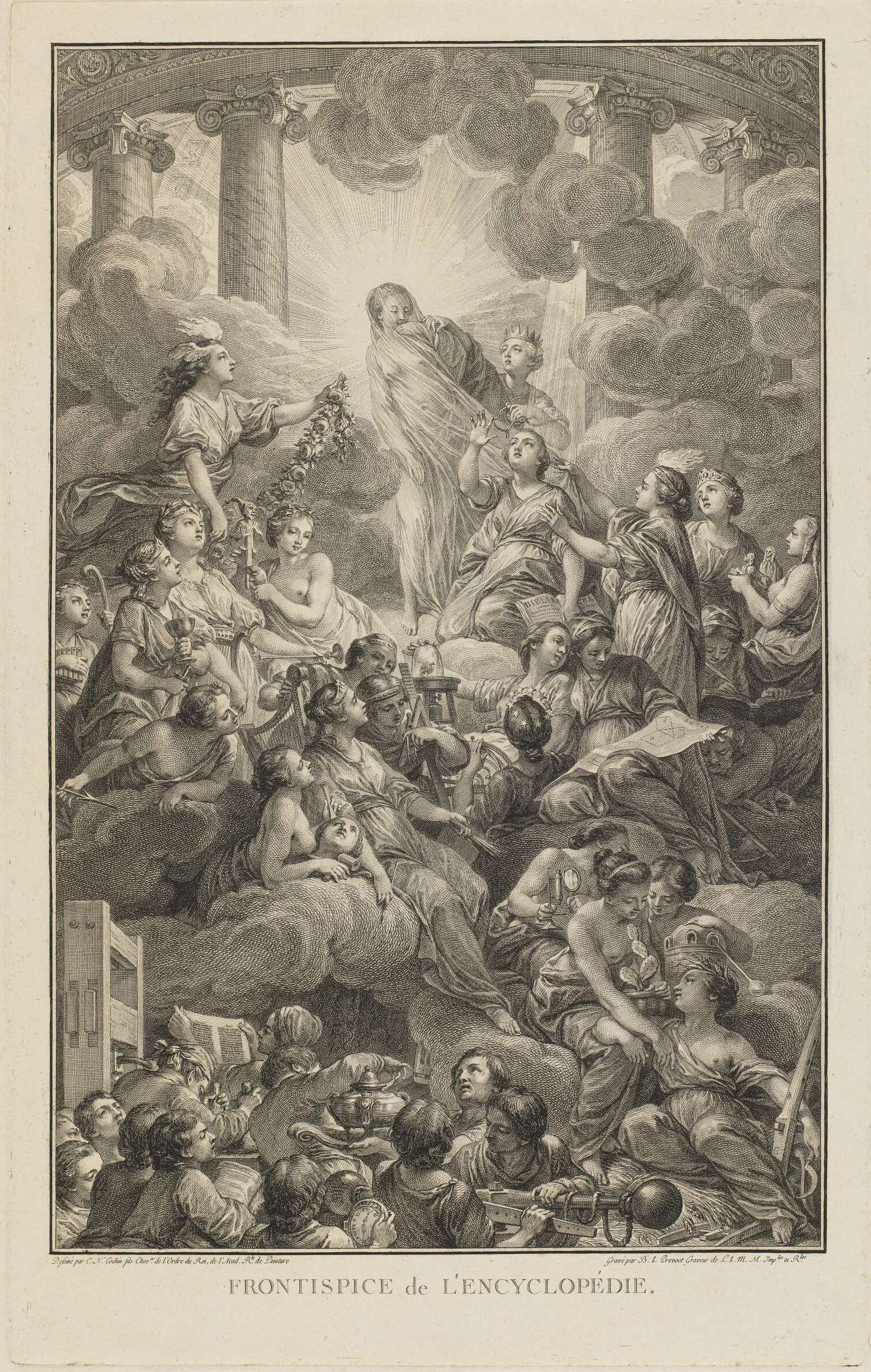 Le frontispice de l'Encyclopédie de Diderot et d'Alembert (1772)