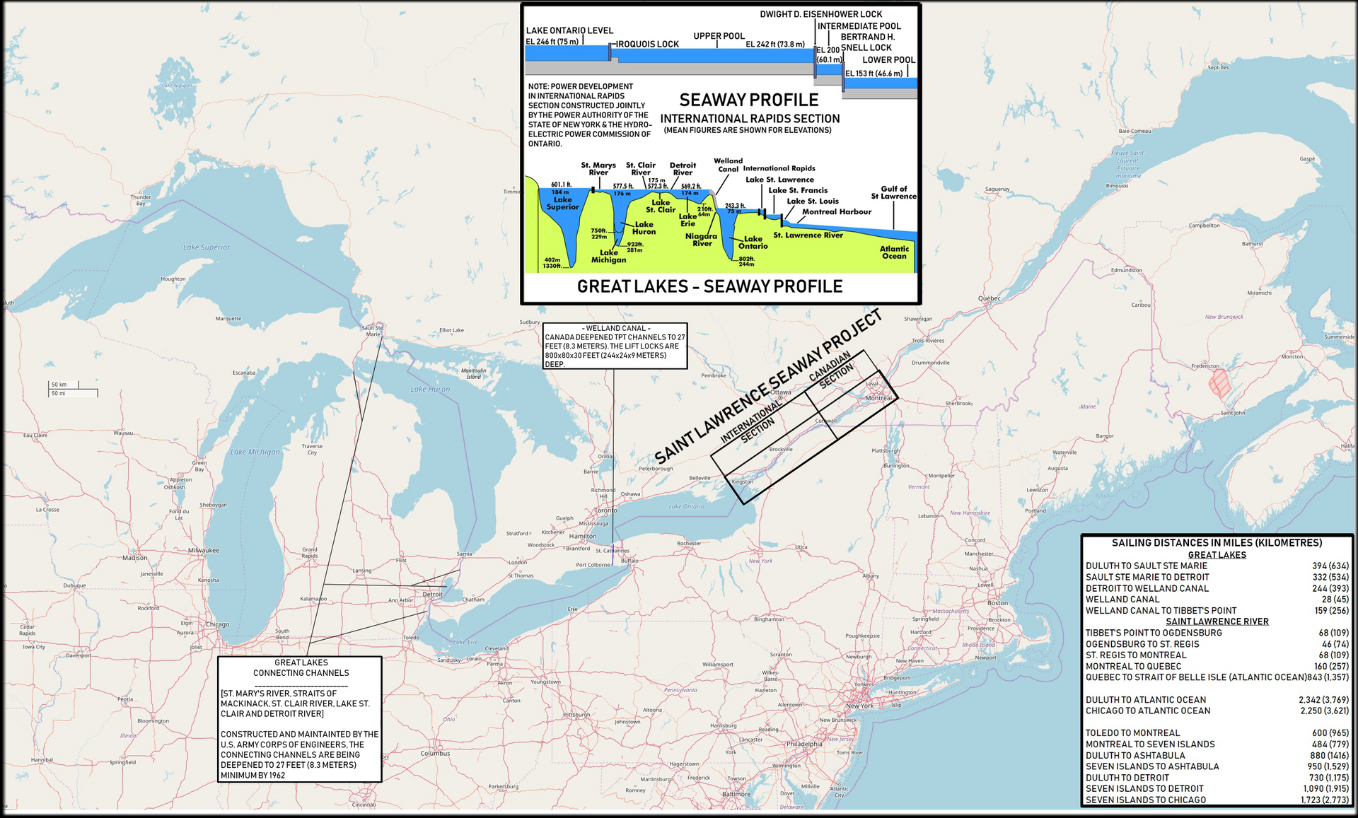 Les Grands Lacs et la voie maritime du Saint-Laurent