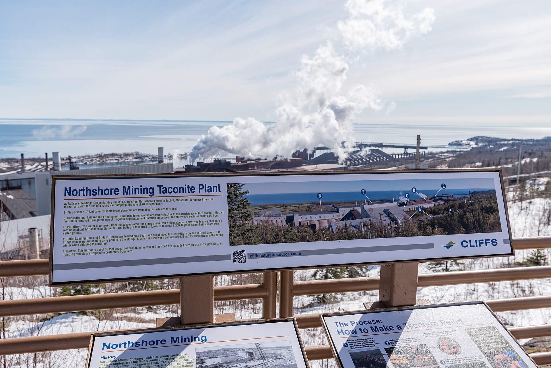 Une usine de bouletage du minerai de fer, au Minnesota