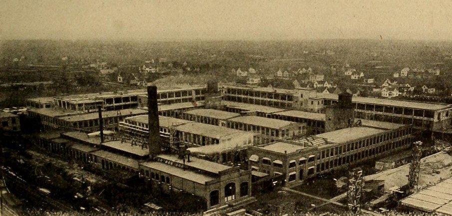 L'usine Packard de Détroit vers 1904