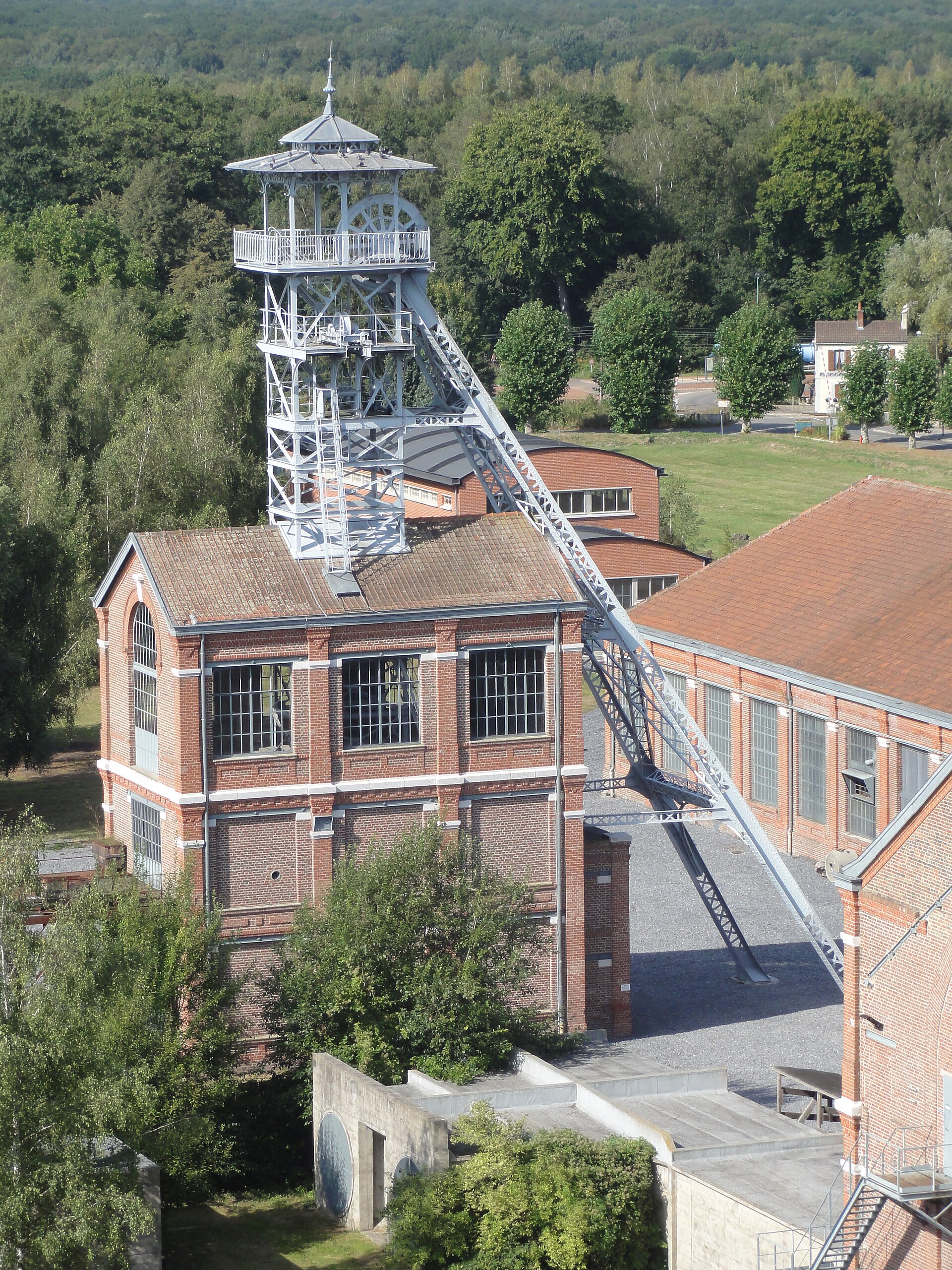 Le chevalement de la fosse Arenberg, une mine de la Compagnie des mines d'Anzin, en France