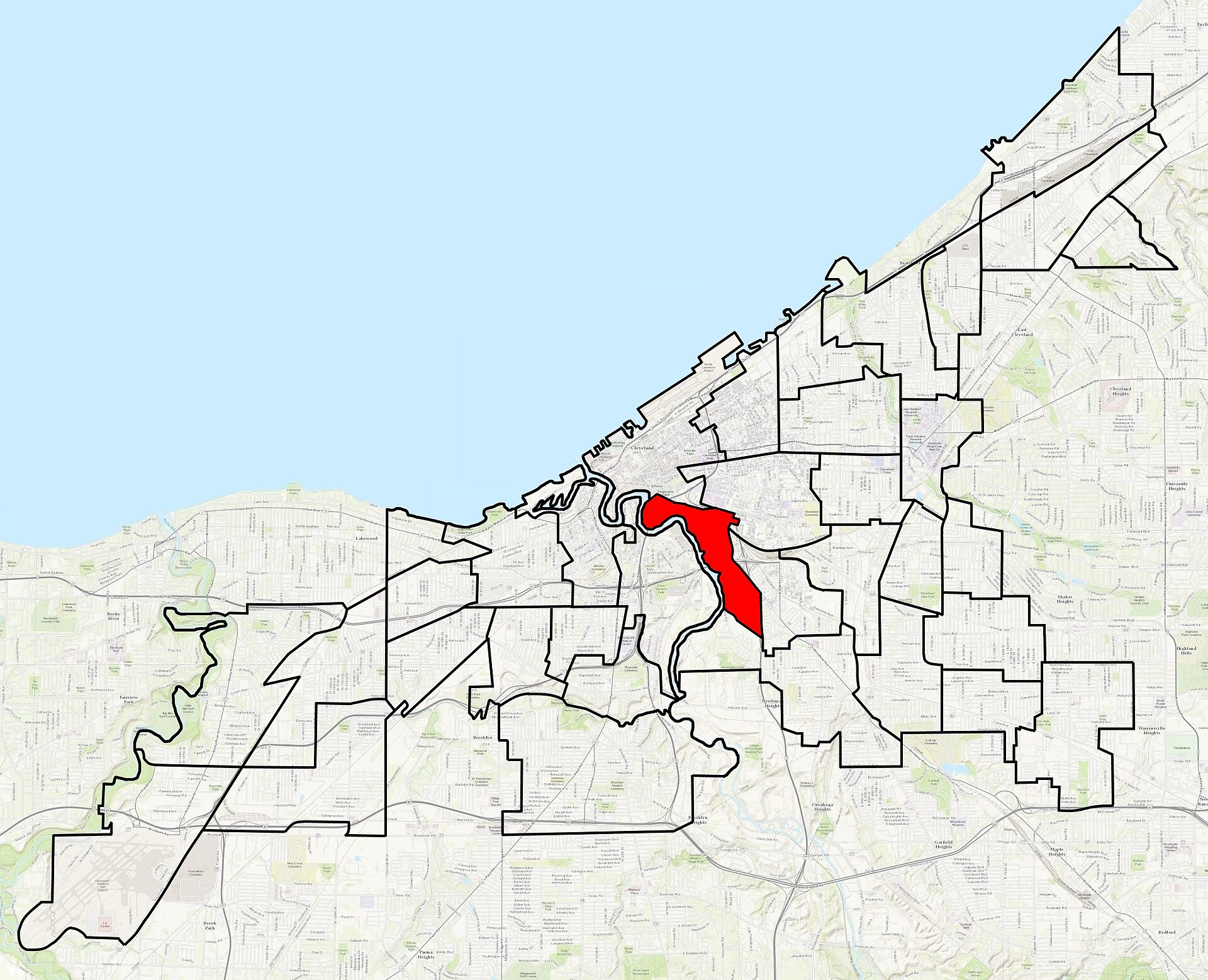 La vallée industrielle de Cleveland, aux États-Unis
