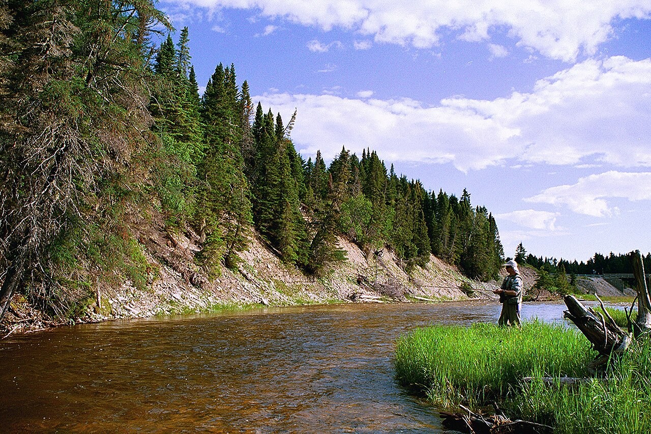 La rivière à l'Huile, sur l'île d'Anticosti